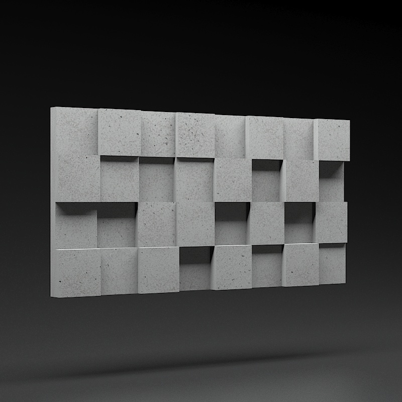 Panel 3D Zicaro Pixel Gray Rock