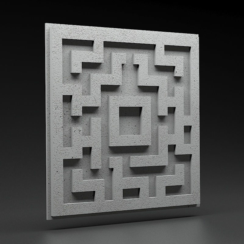 Panel 3D Zicaro Quest Gray Rock