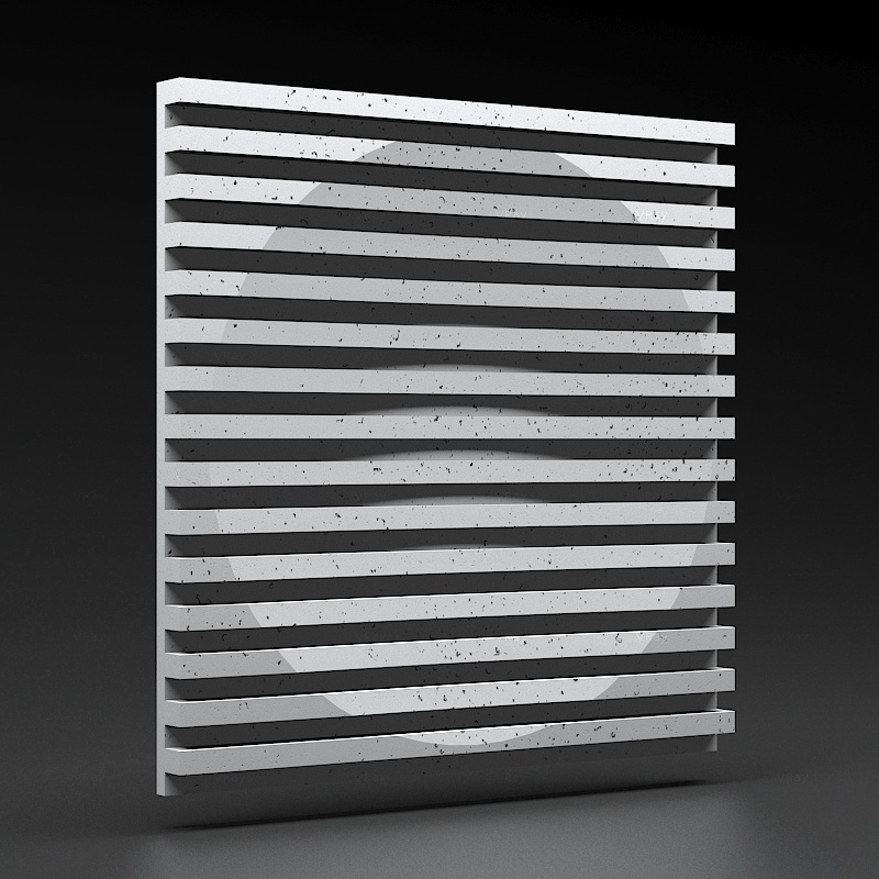 Panel 3D Zicaro Raxer White Flash